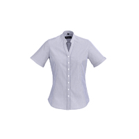 Biz Corporates Bordeaux Womens Short Sleeve Shirt