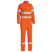 Bisley TenCate Tecasafe Plus Taped Hi Vis FR Engineered Vented Coverall