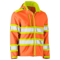 Bisley Taped Double Hi Vis Soft Shell Jacket