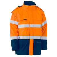 Bisley Taped Hi Vis FR Wet Weather Shell Jacket