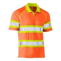 Bisley Tape Double Hi Vis Mesh Polo