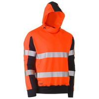 Bisley Taped Two Tone Hi Vis Contrast 4 Way Stretchy Hoodie