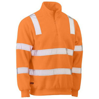 Bisley Taped Hi Vis Rail Polar Fleece Jumper