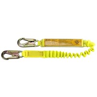 B-Safe 1m Elasticised Shock Absorbing Lanyard with 2 Snap Hooks - Single Leg BL07111