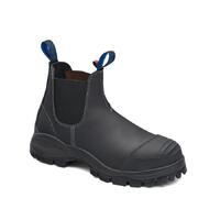 Blundstone 990 Black Platinum Quality Water Resistant Upper Elastic Side Safety Boot