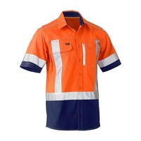 Bisley Flx & Move X Taped Hi Vis Utility Shirt