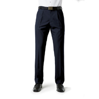 Biz Collection Mens Classic Pleat Front Pants