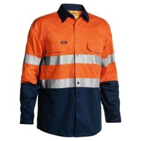 Bisley Taped Hi Vis Cool Lightweight Shirt 4X Pack