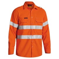 Bisley TenCate Tecasafe Plus 700 Taped Hi Vis FR Vented Shirt