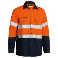 Bisley TenCate Tecasafe Plus 580 Taped Hi Vis Lightweight FR Vented Shirt