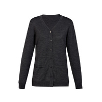 Biz Care Womens Button Front Cardigan