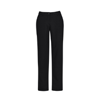 Biz Care Womens Comfort Waist Straight Leg Pants