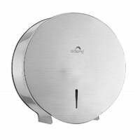 Stainless steel jumbo toilet roll dispenser