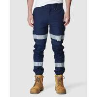 Mens Reflective Cuffed Pant Navy