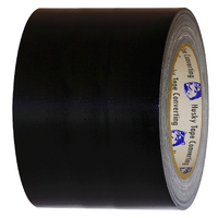 Husky Tape 12x Pack 105 Black Cloth Tape 96mm x 25m