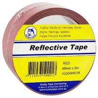 Husky Tape 4x Pack 5030 Hi Vis Reflective Tape Red 48mm x 5m