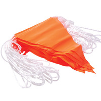 Orange Bunting Flag Line 30m