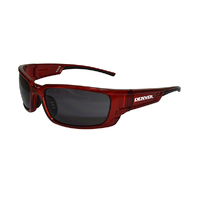 DENVER Premium Safety Glasses Red Frame Smoke Lens