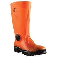 Stimela 'Commander' Gumboot with Safety Toe Orange