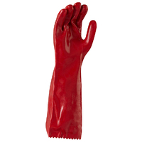 Maxisafe Red PVC Gauntlet 45cm 12x Pack