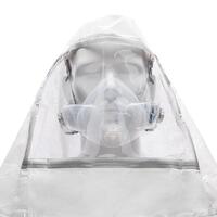 CleanSpace Single Hood with Visor Biohazard, Fluid/Blood Resistant