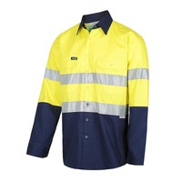 WORKIT Hi-Vis 2 Tone Lightweight Gussett Cuff Taped Shirt