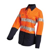 WORKIT Hi-Vis Womens 2 Tone Lightweight Taped Shirt