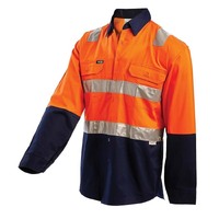 WORKIT Hi-Vis Lightweight Long Sleeve Broken Brace Taped Shirt