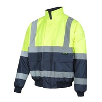 WORKIT Hi-Vis 2 Tone Wet Weather Bomber Taped Jacket