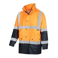 WORKIT Hi-Vis 2 Tone Waterproof Taped Rain Jacket