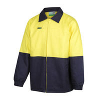 WORKIT Hi-Vis 2 Tone Cotton Drill Jacket