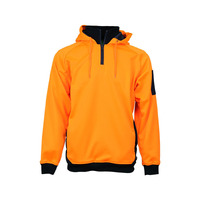 WORKIT Hi-Vis 2 Tone 1/4 Zip Tech Fleece Hoodie