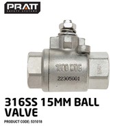 316SS 15mm Ball Valve