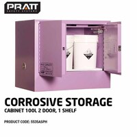 Corrosive Storage Cabinet 100L 2 Door 1 Shelf