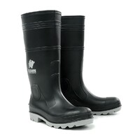 Bison Gumboot Inca PVC Black/Grey