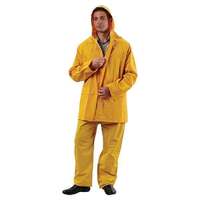 Yellow 3/4 Length PVC Rain Jacket