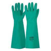 45cm Green Nitrile Gauntlet Gloves 12 Pack