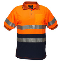 Prime Mover Short Sleeve Micro Mesh Polo with Tape