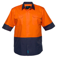 Prime Mover Hi-Vis Two Tone Lightweight Short Sleeve Shirt