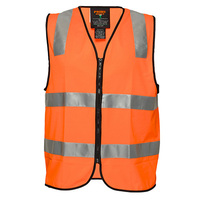 Prime Mover Hi Vis Zip Vest D/N 2x Pack