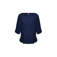 Biz Collection Ladies Madison Boatneck Blouse