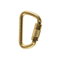 Steel D Tw 41kN Steel Karabiner 18mm Twist Lock Gate 16kN Gate Rated Bronze