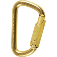 Steel D Tri 41kN Steel Karabiner 20mm Triple Action Gate 15kN Gate Rated Bronze