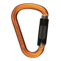 Passo Tri 22kN Alloy Karabiner 30mm Triple Action Gate Orange/Black