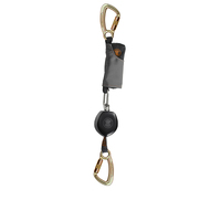 Peanut Single Leg 2.5mt Retractable Shock Absorbing Lanyard