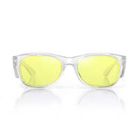 SafeStyle Classics Clear Frame Yellow Lens Safety Glasses