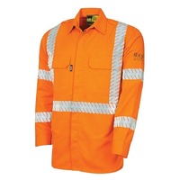 Bool Workwear Regular weight HRC2 FR shirt with Segmented FR Reflective Tape