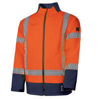 Bool Workwear Hi-Vis Flame Retardant & Anti-Static Softshell Jacket with Segmented FR Tape