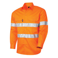 TRU Workwear Lightweight Vented Hi-Vis Drill Shirt with 3M Tape