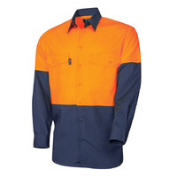 TRU Workwear Ripstop Hi-Vis Cotton Vented Shirt